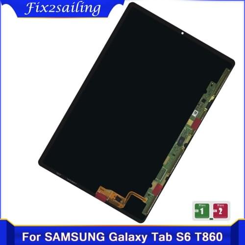 New LCD Panel For Samsung Galaxy Tab S6 10.5" T860 T865 2019 LCD Display Touch Screen Digitizer full Assembly Replacement parts
