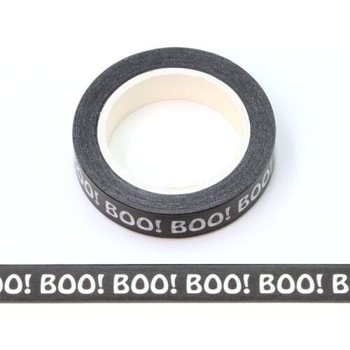 NEW 1PC 10MM*10M Halloween Trick or Treat BOO Decorative Washi Tape Wholesale Masking Tape Stationery washi tape stickers