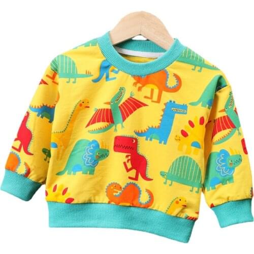 New Children Cartoon Sweatshirts Spring Autumn Baby Girls Cotton Clothes Fashion Boys Clothing Toddler Sport Casual Costume