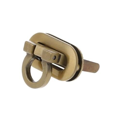 Y166 New Metal Clasp Turn Lock Twist Lock for DIY Handbag Craft Bag Purse Hardware