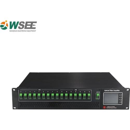 16 Outputs 20dBm wdm edfa CATV high power optical amplifier