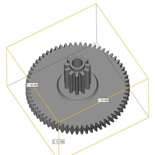 Plastic gear for Philips AZ6801 AZ6800 CR850 CDR610 CDM14 cassette deck audio player
