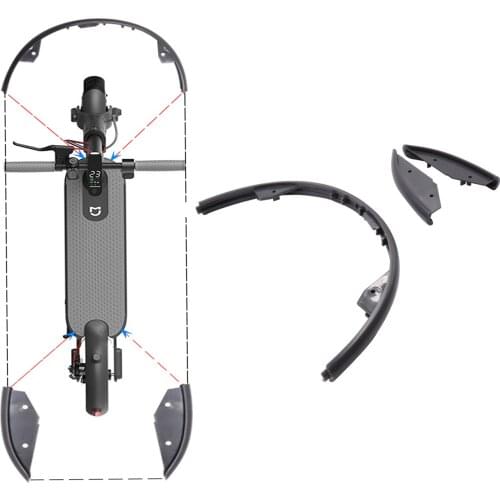 Plastic Anti-collision and Anti-friction Body Safety Bumper Strip for Xiaomi M365 Electric Scooters Protective Sticker Tape