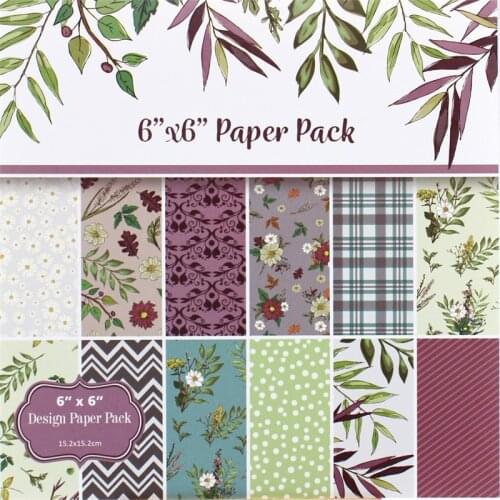 KSCRAFT 12pc Flower Scrapbooking Pads Paper Origami Art Background Paper Card Making DIY Scrapbook Paper Craft