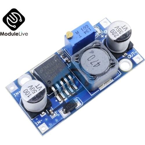 DC-DC adjustable power step down module Blue LM2596 Buck Converter Module 3.2V-40V To 1.25V-35V Voltage Regulator Board