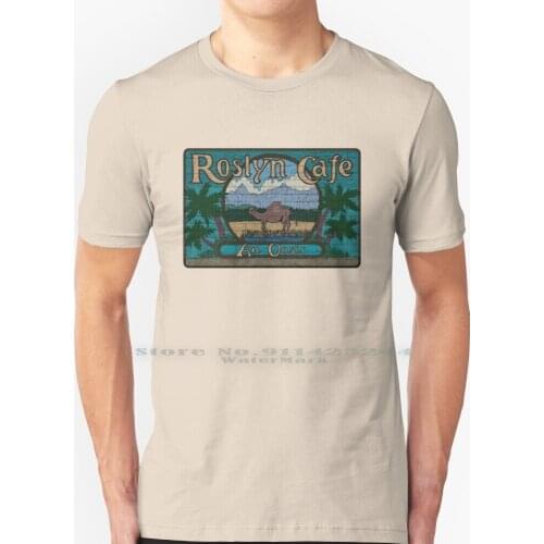 Rosyln Cafe-An : Inspired By Northern Exposure T Shirt 100% Pure Cotton Show Northern Exposure Memorabilia Joel Fleischman