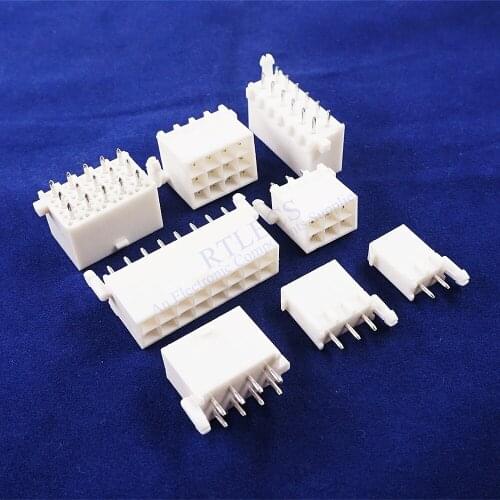 100pcs Pitch 4.14 mm PCB Male Header 2 pin 1x2 0.163" Straight Through Hole Cross Mini Universal Mate-N-Lok 770166-1 Shrouded