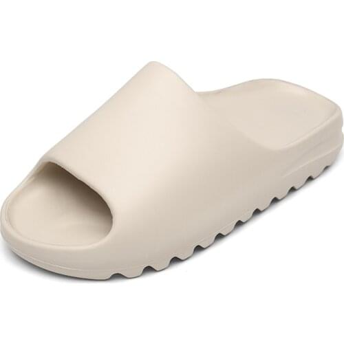 Summer Slippers Men Women Indoor Eva 2021 Cool Soft Bottom Sandals Trend Slides Light Beach Shoes Slippers Home Big Size 46