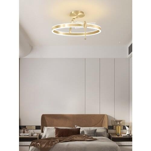 Bedroom Ceiling Lamp Simple Modern Household Light Luxury Study Lamp Creative Personality Dragonfly Decoration Led Room Lamp
