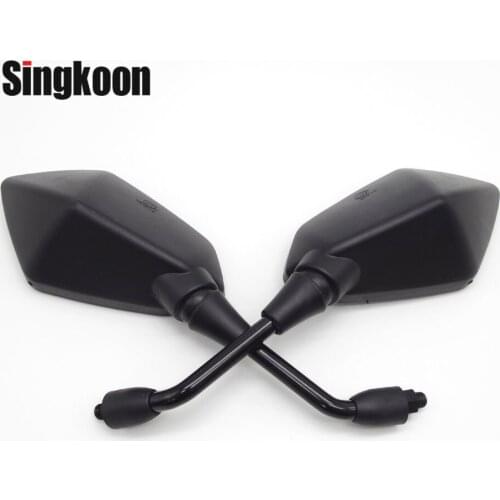 Universal 10mm M10 Motorcycle Rearview Mirrors Black Scooter Side Mirror FOR MV Augusta Vespa Piaggio Husqvarna Buell Hyosung