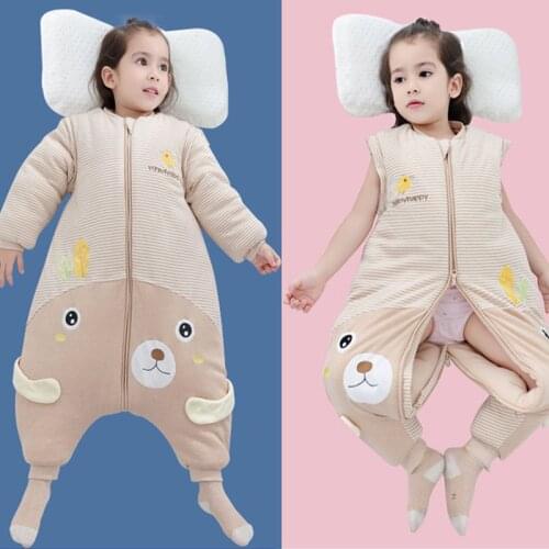 Thicken Baby Sleeping Bag Newborn Winter Cartoon Cotton Split Leg Warm Anti Tipi Sleepsacks Soft Kids Clothes Bedding Quilt