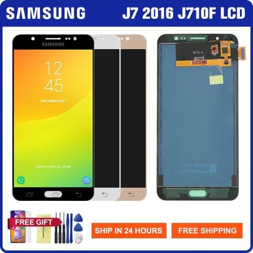 Lcd Screen For Samsung Galaxy J7 2016 J710 LCD Display Touch Screen Digitizer Assembly Parts For Samsung J710 SM-J710F LCD