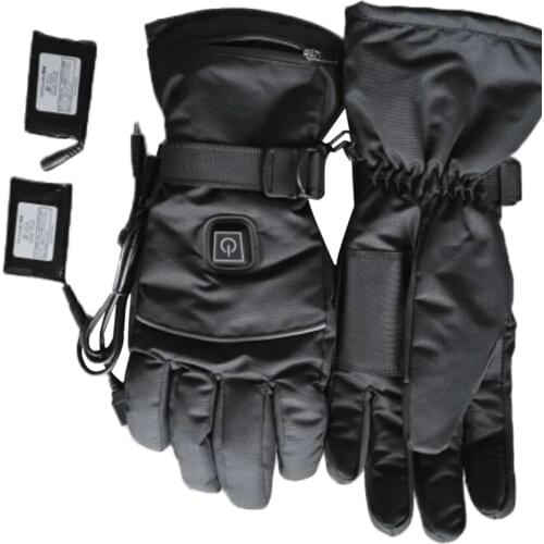 1 Pair Winter USB Hand Warmer Electric Thermal Heating Heated Gloves Battery Powered For Men And Women Motorcycle Ski Gloves