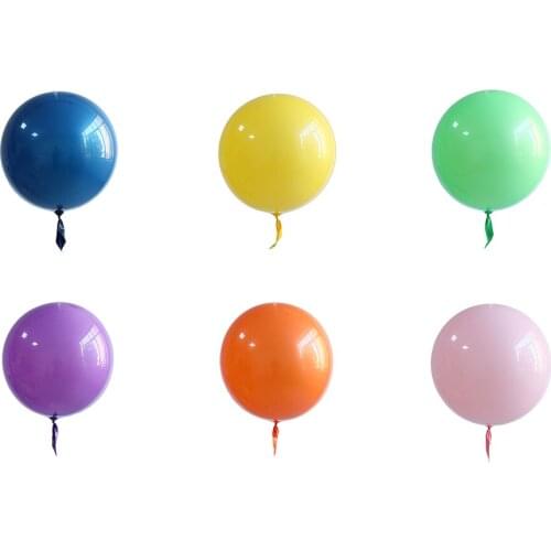1 Pcs Colourful Macaron Latex Balloons 18inch Round Bobo Wedding Decoration Party Decor Helium Inflatable