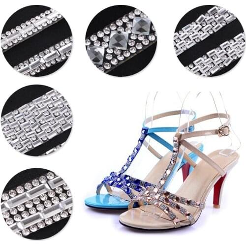 Fityle 1 Yard 1 Yard Bling Crystal Diamond Mesh Wrap Ribbon Rhinestone Roll Tape Wedding Christmas Decor