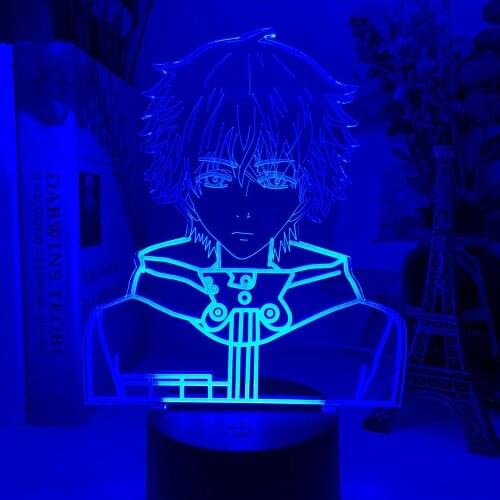 3D LED Night Light Tokyo Ghoul Ken Kaneki Face Nightlight for Reading ROOM Decor Light Anime Gift for Birthday Table Lamp USB