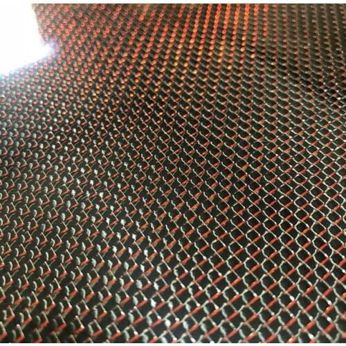3k 250gsm carbon fiber cloth Red metallic reflection for car parts 100cm Width