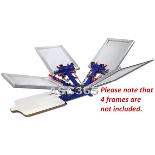 4 Color 1 Station Silk Screen Printing Press Fine Tuning T-shirtScreen Printer