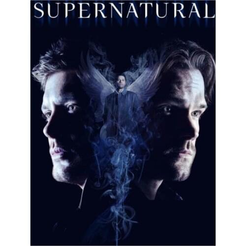 5D DIY Full Round/Square Diamond Painting Supernatural TV Poster 3D Embroidery Cross Stitch Rhinestone Mosaic Home Decor Y160