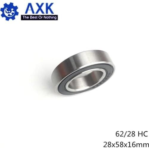 62/28 Hybrid Ceramic Bearing 28*58*16 mm ( 1PC ) Race Bike Front Rear Wheel 62 28 2RS LUU Hybrids Si3N4 Ball Bearings 62/28RS