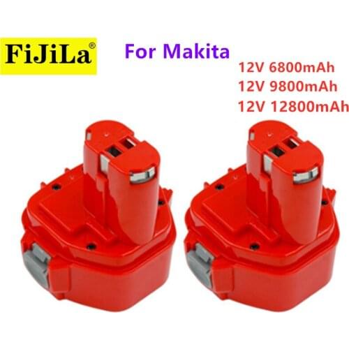 100% Original 12800mAh 12V Ni-CD 12.8Ah Replacement Power Tool Battery for Makita 12V Battery PA12 1220 1233 1201 1222 1223 1235