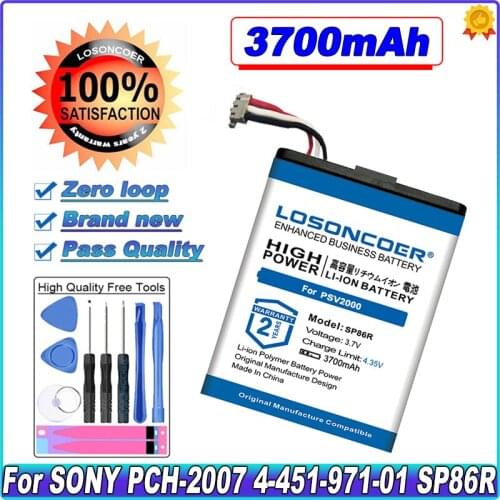 LOSONCOER PSV2000 3200mAh NEW BATTERY For SONY PCH-2007 4-451-971-01 SP86R PS Vita 2007 Repair Replacement+Tracking Number