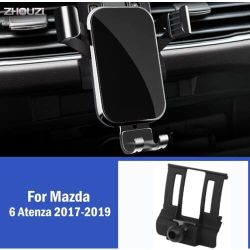 Car Mobile Phone Holder Mounts Stand Gravity Navigation Bracket For Mazda 6 Atenza 2017 2018 2019 Special GPS Car Accessories