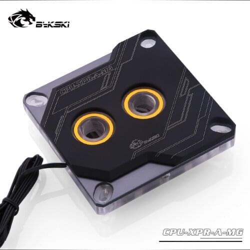 Bykski CPU-XPR-A-MG RGB Led CPU Water Cooling Block for Intel 115x 1200 Black