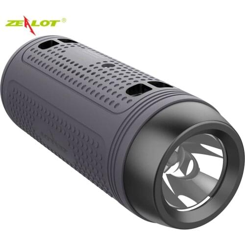 Zealot A1 Bluetooth Speaker Portable Wireless Bike Speaker+Flashlight+Shoulder Strap Support TF card,AUX,USB Flash Drive