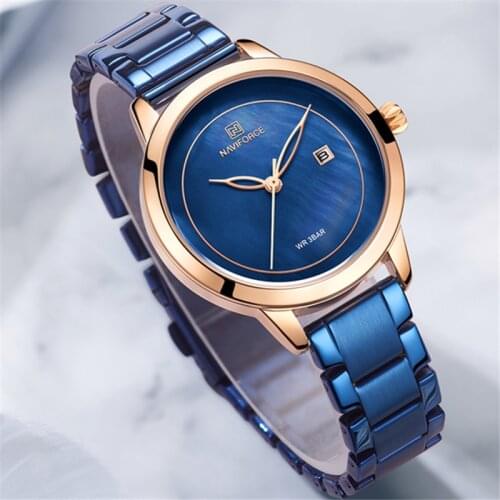 NAVIFORCE Ladies Brand Luxury Women Watches Waterproof Fashion Womenes Gift For Wife Watch Quartz Wrist Watch Relogio Feminino