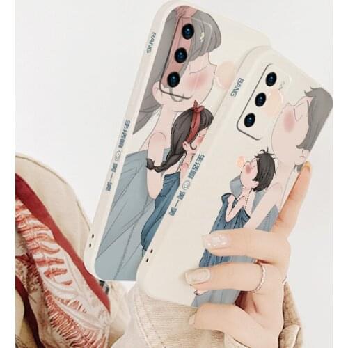 Girl With Braids Phone Case For Huawei P40 P40Lite P30 P20 Mate 40 40Pro 30 20 Pro Lite P Smart 2021 Y7a Silicone Cover