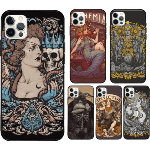 Gothic Witch Witchcraft Case For iPhone 12 mini 11 Pro Max X XR XS MAX SE 2020 5S 6S 7 8 Plus Back Cover Shell