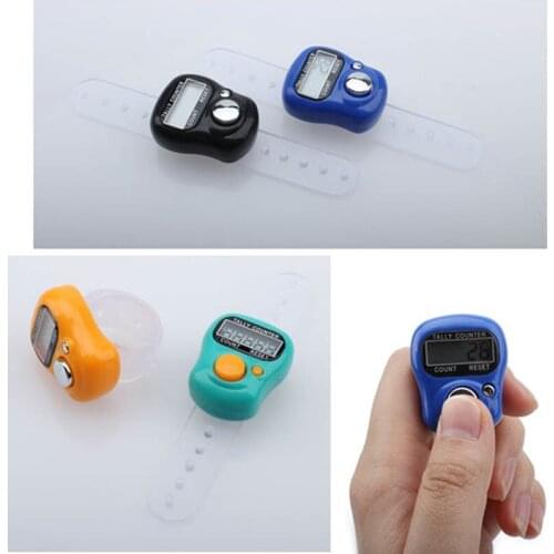 Electronic Digital Counter LCD Portable Hand Operated Tally for Kitchen Random Color RERI889