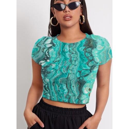 3d Tshirt Dizziness T-shirt Women Graffiti Funny T shirts Art T-shirts 3d Harajuku Tshirts Casual Womens Clothing T shirts New