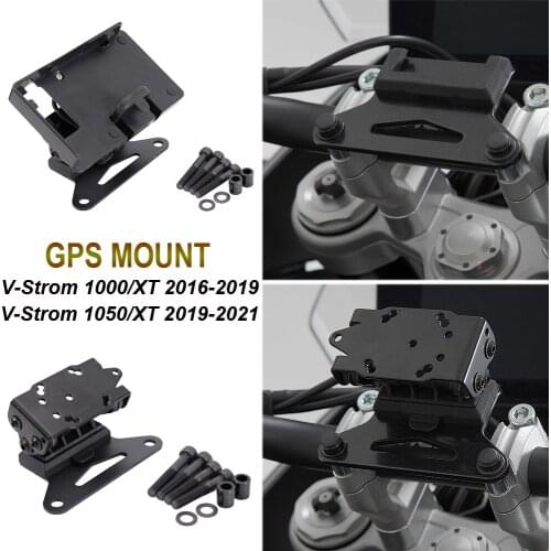 For Suzuki V-Strom 1000/1050 XT 1000XT 16-19 Motorcycle Navigation Bracket GPS Plate Bracket Phone Holder USB 1050XT 2019-2021