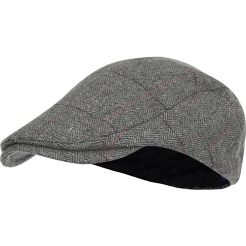 Men Women Soft Plaid Retro Beret Hats Casual Breathable Autumn Winter Warm Comfort Beret Duckbill Caps Boina Mujer Берет Женский