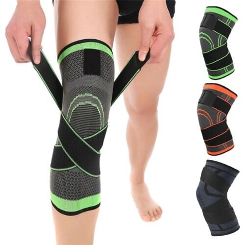 SKDK knee pads 3D braided knee pads protect compression and breathable running support MMA pads warm and comfortable W