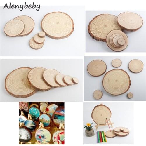 Natural Wood Slices 20 Pcs 1.97-3.94 Inches Craft Wood kit Unfinished Wooden Circles Great for Arts and Crafts Christmas Ornamen