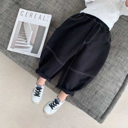 Thread Baby Spring Autumn Jeans Pants For Boys Children Kids Trousers Clothing High Quality Teenagers 2021