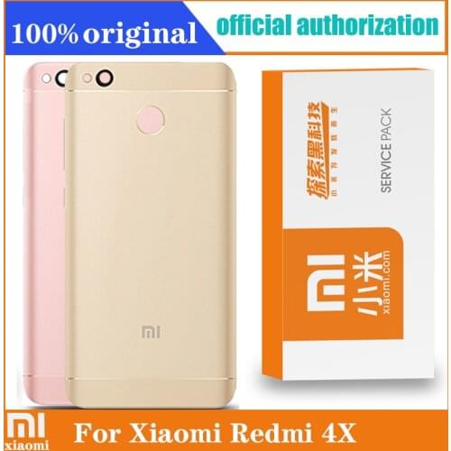 Original Xiaomi Redmi 4X Back Housing Battery Cover Rear Door Case For Xiaomi Redmi 4X Battery Cover Shell Replacement Parts
