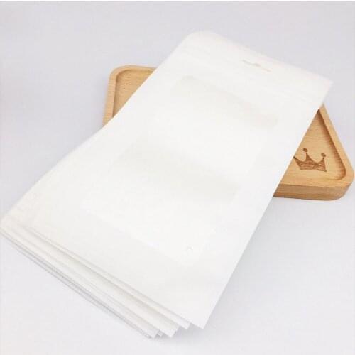 Plastic Bags White 20pcs (19.5x11.5cm) Display Bags BPA Free Baby Toys Package Jewelry Pendant Bags Accessories Kids Products