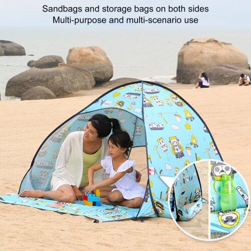 Beach Camping Tent Portable Automatic Pop Up UV Protection Easy Setup Sun Shelter Tent for Outdoors Camping Accessories HOT