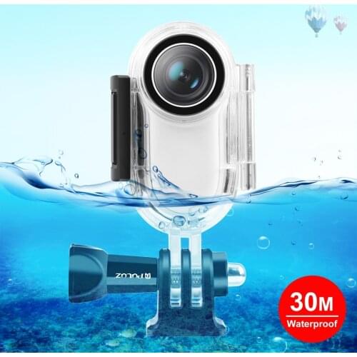 PULUZ 30m Underwater Waterproof Housing Protective Case For Insta360 GO 2, with Base Adapter & Screw