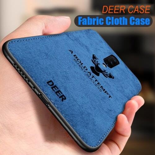 Fabric Cloth Phone Cases For XiaoMi RedMi Note 9 9S Pro Max 8 8T 9T 9AT 9C POCO X3 NFC 8A 7 7A 6 6A K20 K30 Soft Deer Back Cover