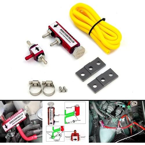 Universal racing Adjustable Manual Turbo Boost Valve Controller Kit 1-30 PSI In-Cabin Booster control
