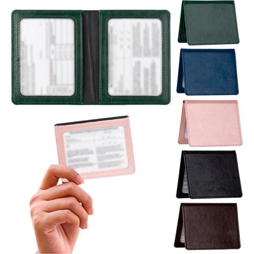 IN STOCK Multifunctional Leather Protective Cover For Small Card Certificate,Marbling U.S. vaccine certificate protection Wallet