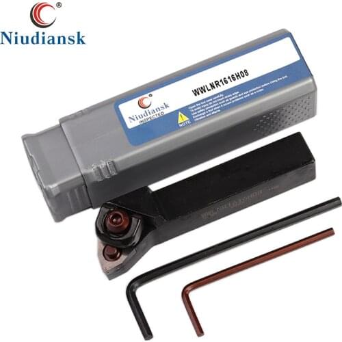1Pc WWLNR1616H08 WWLNR2020K08 WWLNR2525M08 External Turning Tool Holder CNC Lathe Tools WWLNL Arbor , For WNMG08 Carbide Inserts