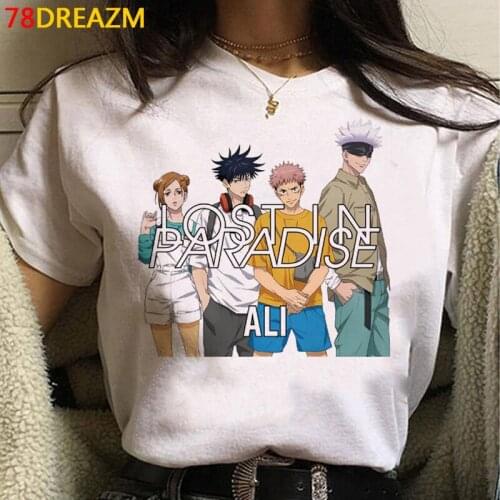 Jujutsu Kaisen t shirt male harajuku kawaii kawaii couple summer top tumblr