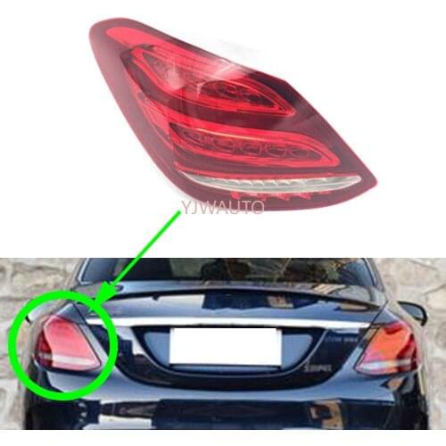 Tail Lights Assembly For Mercedes-Benz W205 C180L C200L C260L C300L C350 2015~2018 Car Rear Brake Light Turn Signal Stop Lamp
