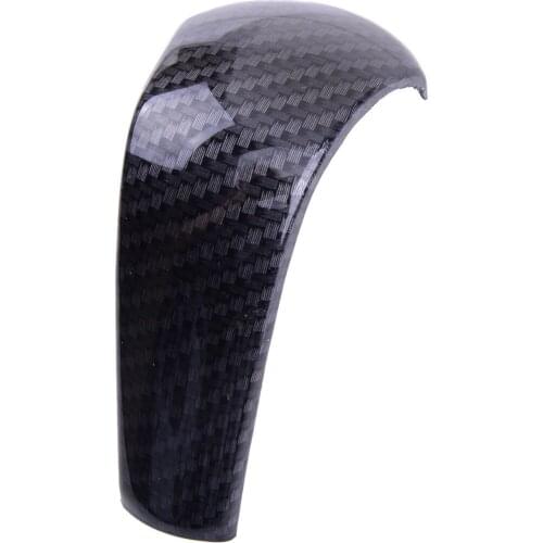 Car Gear Shift Knob Cap Cover Trim Carbon Fiber Style Fit For Mazda CX-5 KF 2017 2018 2019 2020 2021 Automatic Transmission
